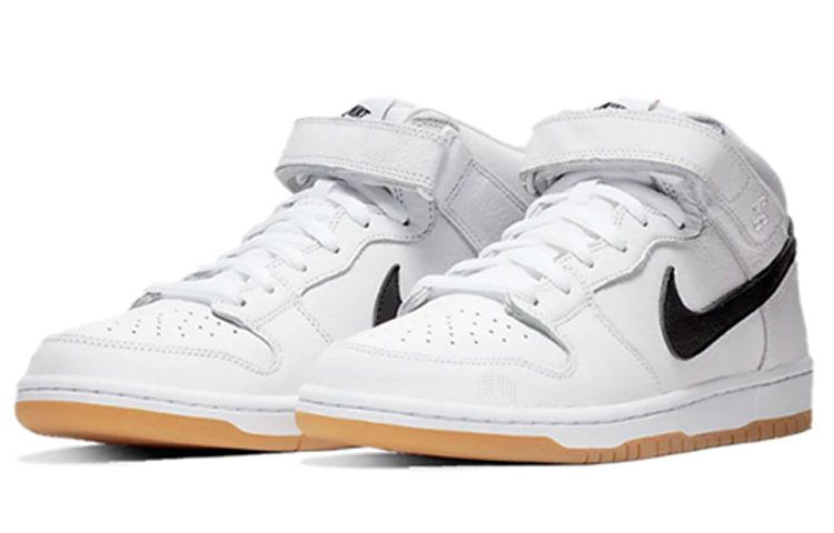 Кеды Nike Dunk SB Pro Iso (бело-черные) — фото 3