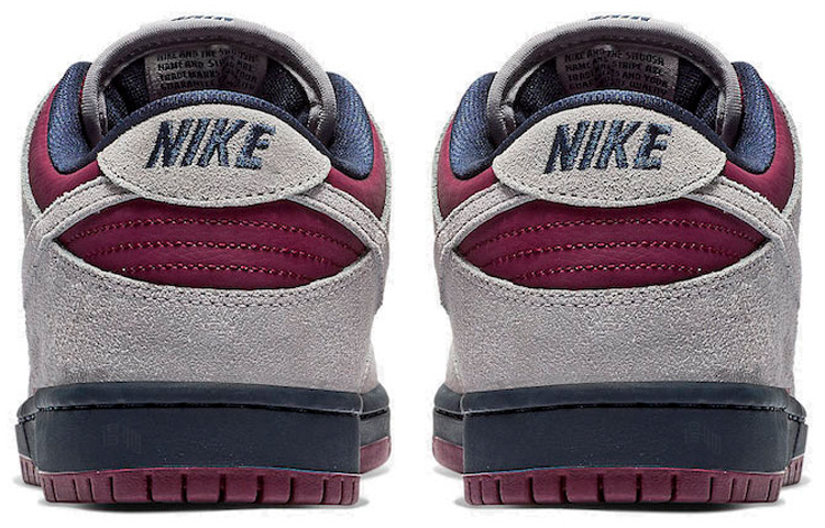 Кроссовки Nike Dunk SB Pro "True Berry" — 波尔多红/灰/黑 — фото 5