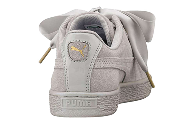 Кеды PUMA Suede Heart Satin (серые) — фото 3