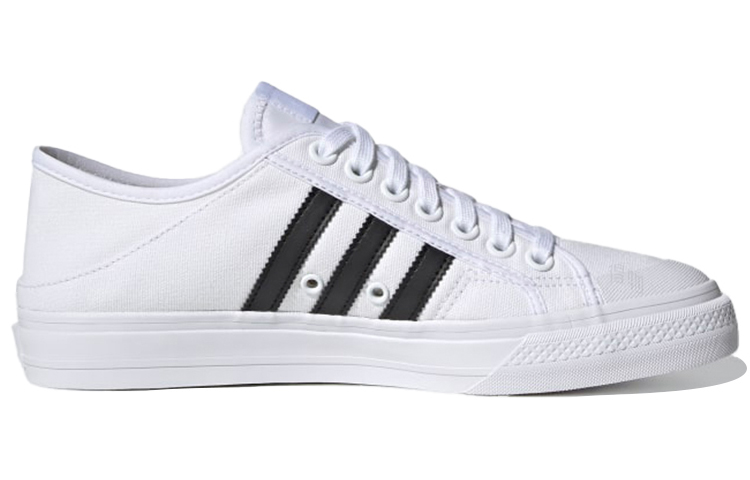 Кеды adidas originals NIZZA Collapsible Lo (бело-черный) — фото 2