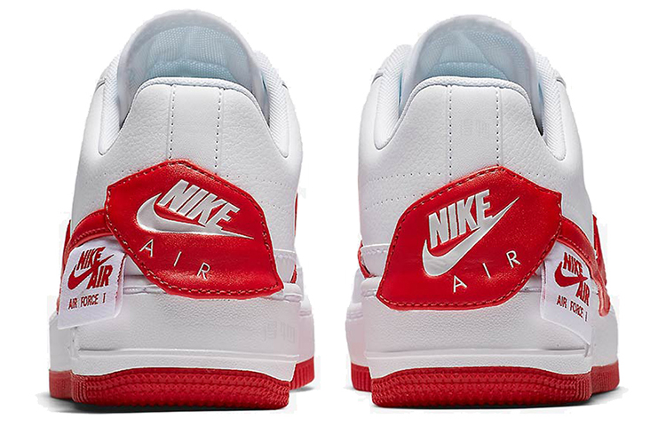 Женские кеды Nike Air Force 1 Jester (бело-красные) — фото 3