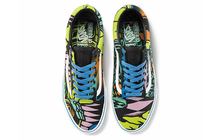 Кеды Vans Old Skool (черно-разноцветные) — фото 3