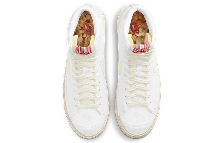 Кеды Nike Blazer 77 Vintage "Popcorn" (бежевый / желтый) — Бежевыйбелый / жёлтый — фото 4