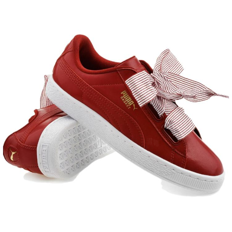 Женские кеды PUMA Basket Enzo Heart (красно-белый) — фото 4