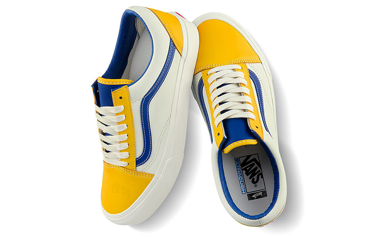 Кеды Vans Old Skool Vlt LX (желто-бело-синие) — фото 4