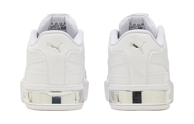 Женские кеды PUMA Cali Star Metallic (бело-серебристые) — Белый / серебристый — фото 5
