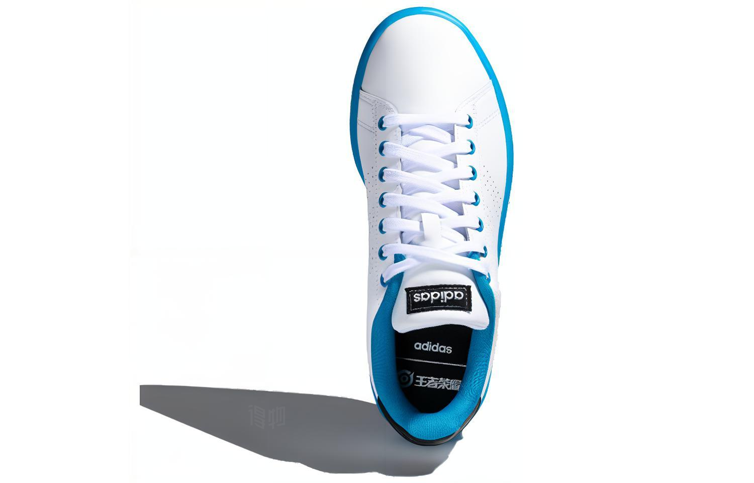 Мужские кеды adidas neo ADVANTAGE (бело-синий) — фото 4