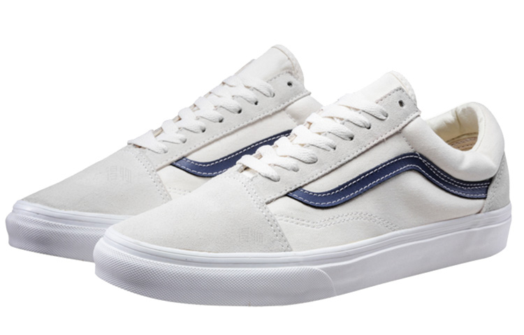 Кеды Vans Old Skool (бело-синие) — фото 2