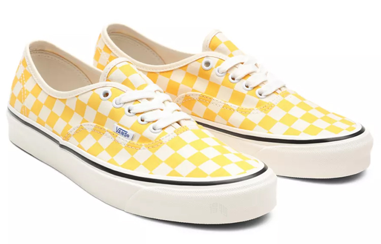 Кеды Vans Authentic 44 Dx (желто-белые шахматные) — фото 3