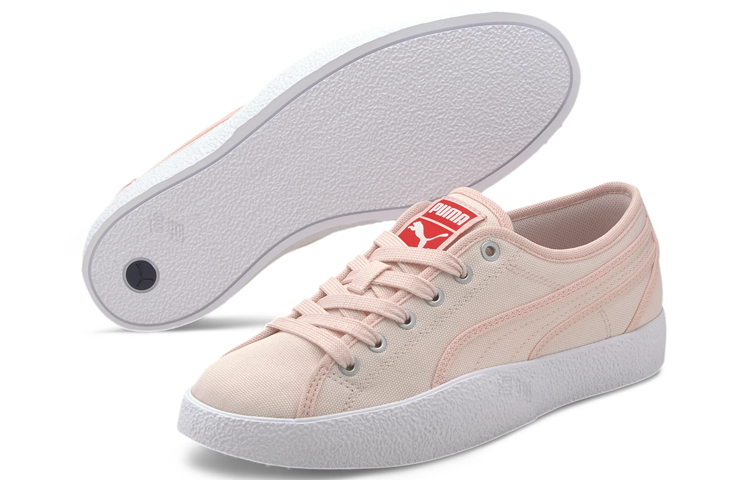Женские кеды PUMA Love Canvas (розово-белые) — Розовый / белый — фото 4