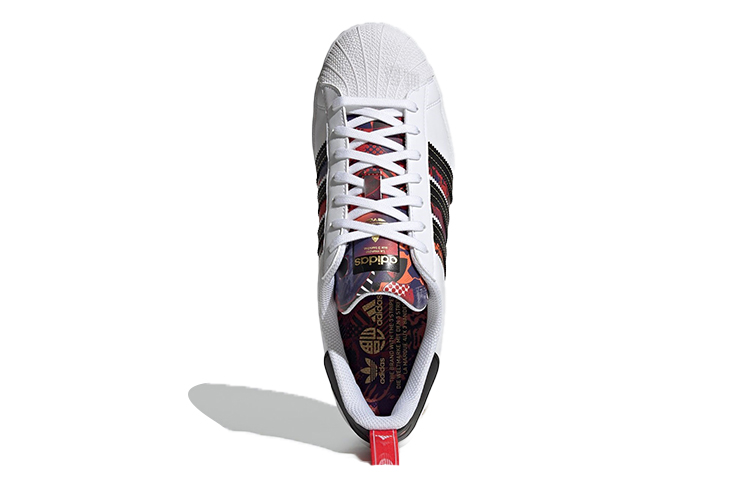 Кеды adidas originals SUPERSTAR "CNY" (бело-черно-красный) — Белый / чёрный / красный — фото 5