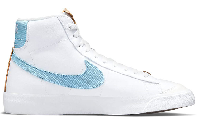 Кеды Nike Blazer 77 "Indigo" (бело-синие) — Белый / синий — фото 2