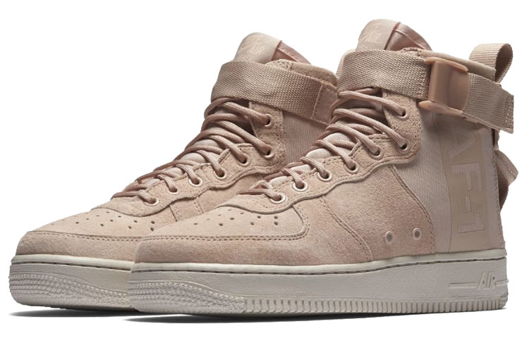 Женские кроссовки Nike Air Force 1 SF (светло-розовый) — фото 3
