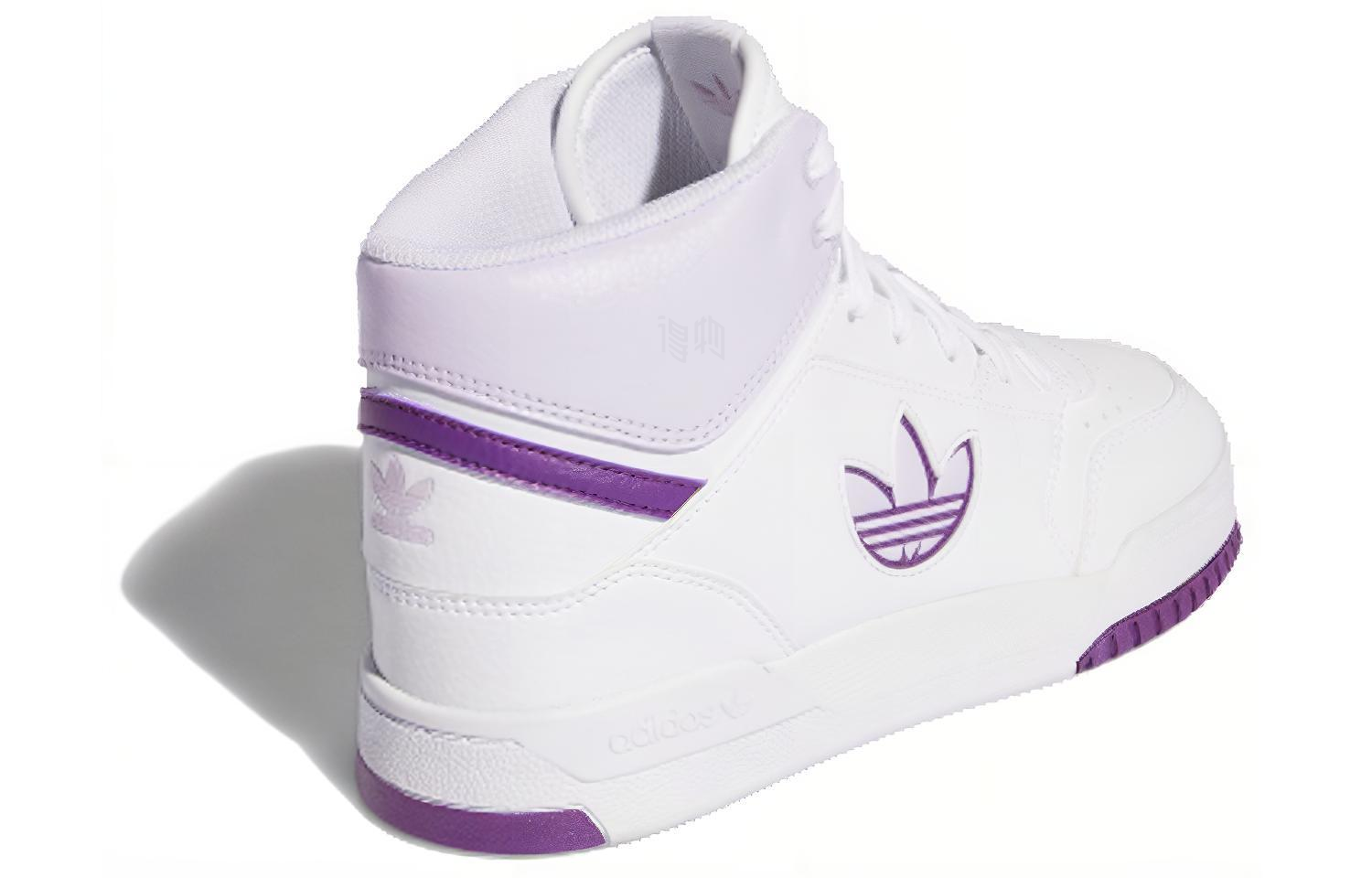 Женские кеды adidas Drop Step XL (бело-фиолетовые) — фото 4