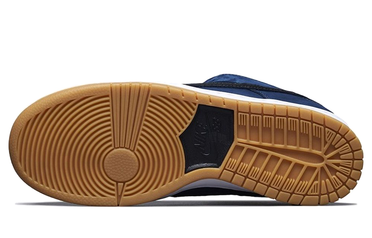 Унисекс кеды Nike Dunk SB Pro Iso "Navy Gum" (темно-синие) — фото 6