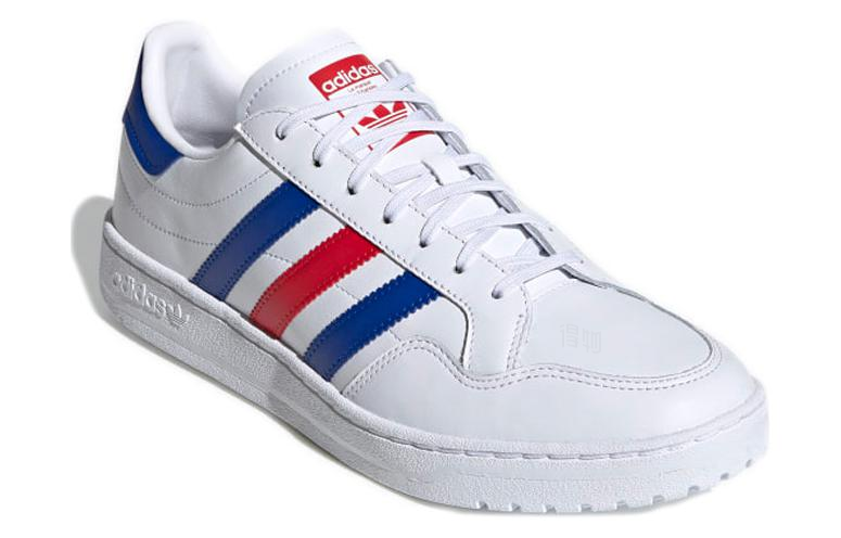 Кроссовки adidas originals Team Court (бело-сине-красные) — фото 3