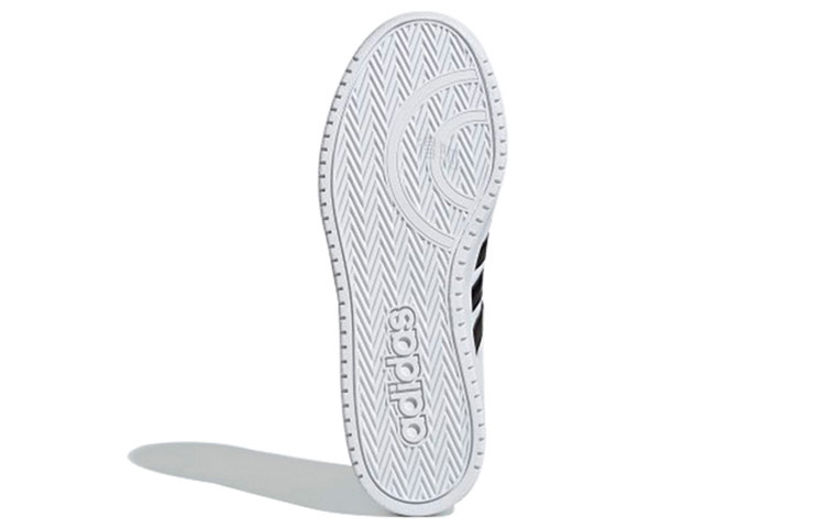 Мужские кеды adidas neo Hoops 2.0 (белый / серый / зеленый) — Белый / серый / зелёный — фото 6