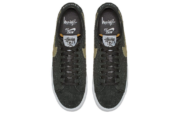 Кеды Stussy x Nike Blazer SB Zoom (зеленый) — Зелёный — фото 3
