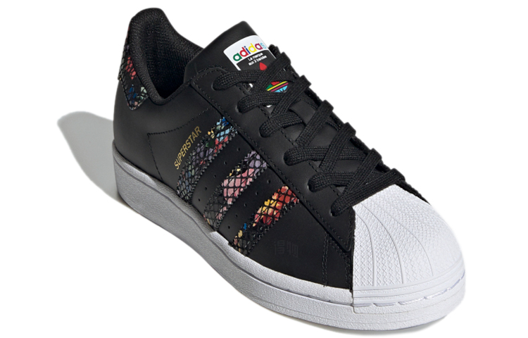 Женские кеды adidas originals Superstar (черные) — фото 3