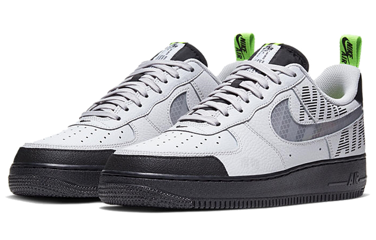 Мужские кроссовки Nike Air Force 1 (бело-черные) — фото 3