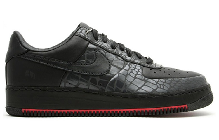 Мужские кроссовки Nike Air Force 1 Rosies Dry Goods (черные) — 黑/黑/珍珠白 — фото 2