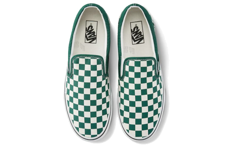 Кеды Vans Slip-On (бело-зеленые) — фото 3