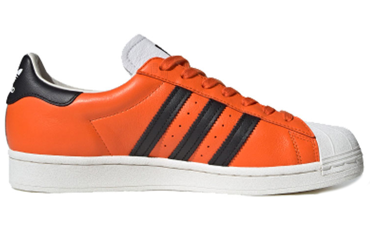 Кеды adidas originals SUPERSTAR (бело-оранжевые) — Белый / оранжевый — фото 2