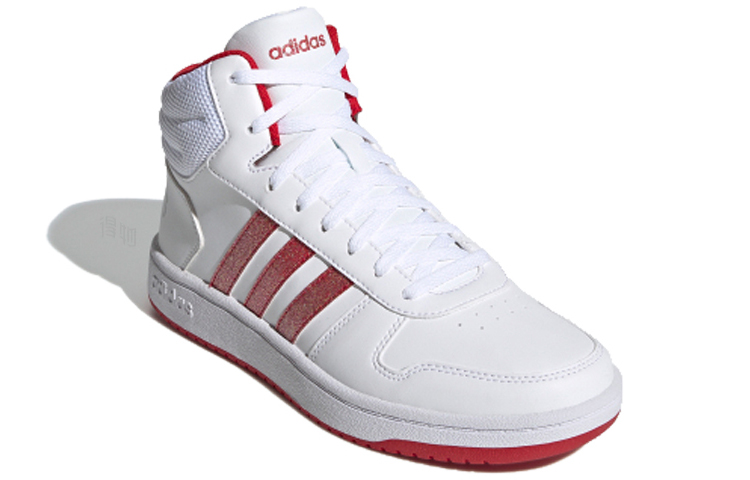 Женские кроссовки adidas neo Hoops 2.0 Mid (молочный) — фото 3