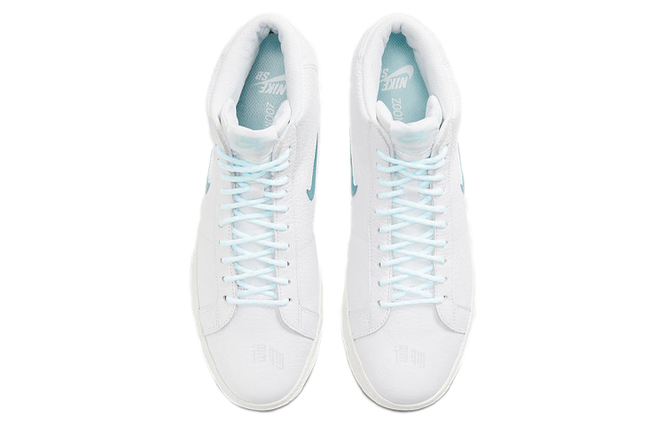 Кеды Nike Blazer Premium (бело-синие) — Белыйсиний — фото 4