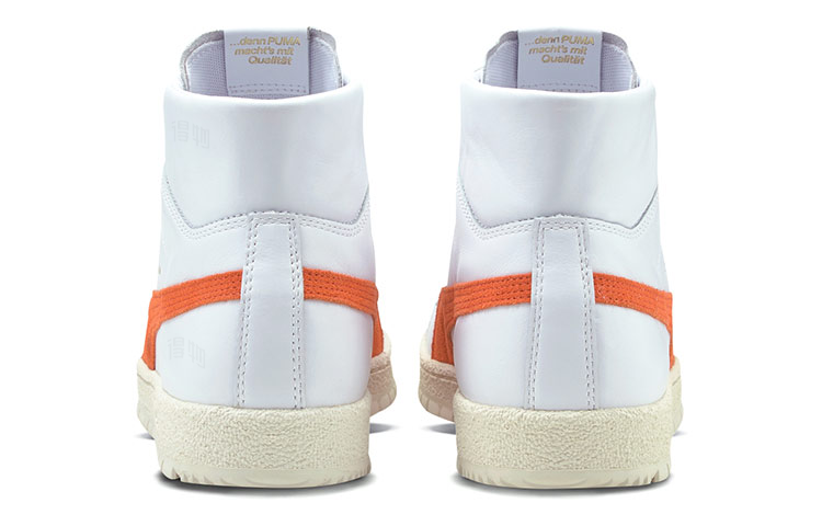 Кеды PUMA Ralph Sampson 70 Mid Og (бело-оранжевые) — фото 5
