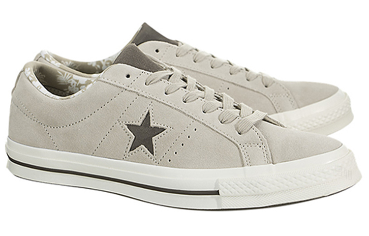 Кеды Converse One Star Ox Papyrus (серо-бежевые) — фото 2