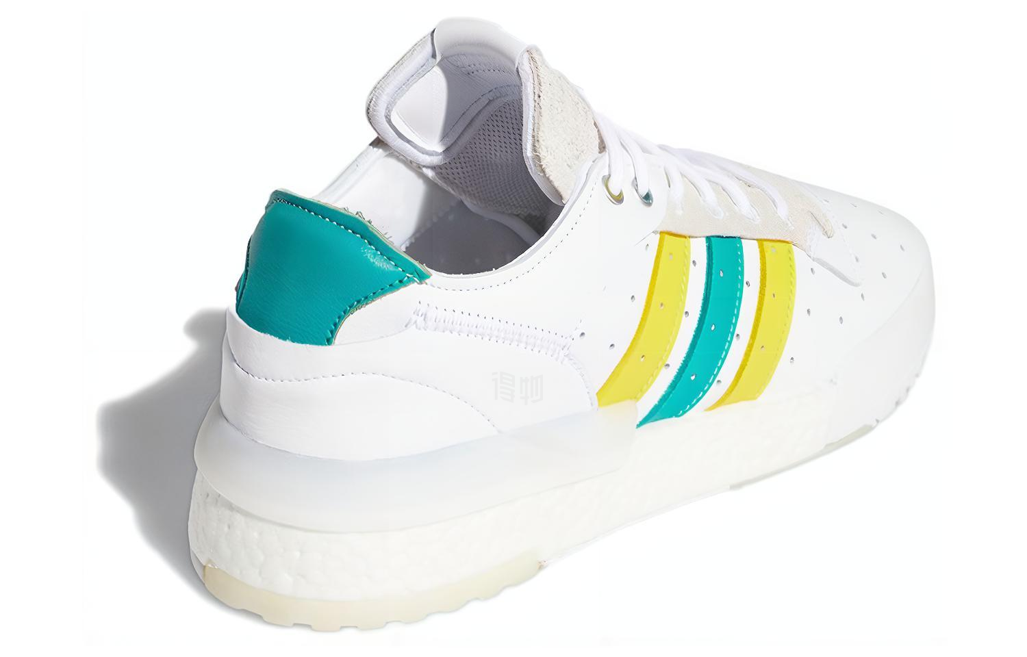 Кеды adidas Rivalry Rm Low (бело-зеленые) — фото 4