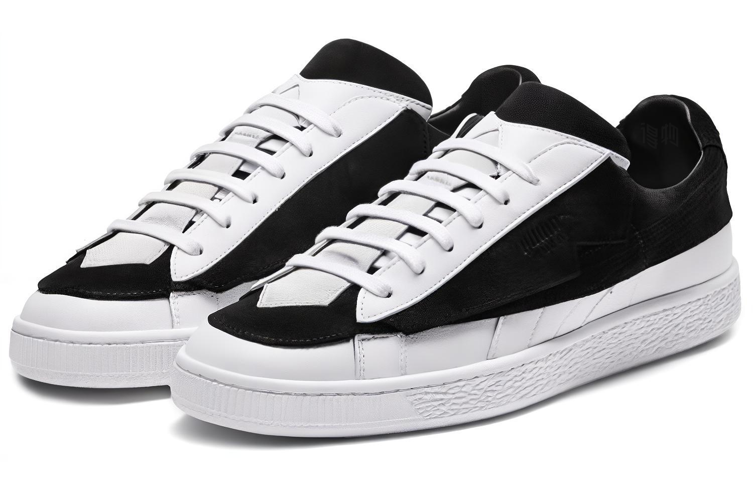 Кеды PUMA SUEDE Karl Lagerfeld (бело-черные) — фото 3