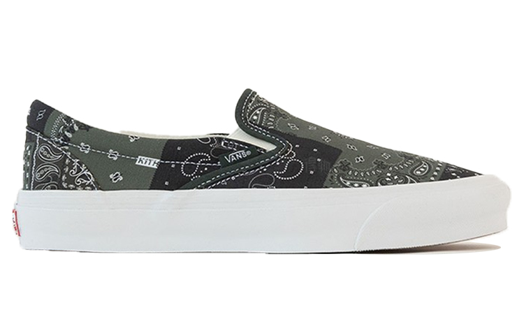 Слипоны Vans × KITH slip-on Vault By (темно-зеленые) — фото 2