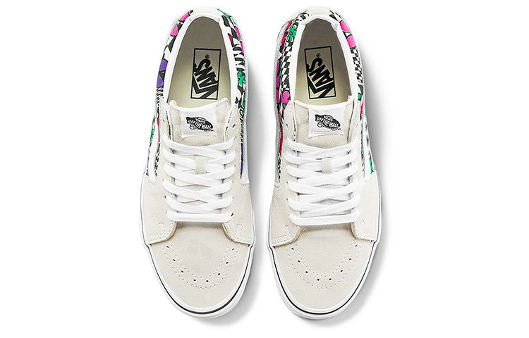 Женские кеды Vans SK8 (бело-серые) — фото 3