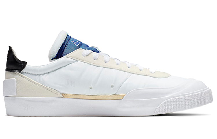 Кеды Nike Drop-Type LX (бежево-синие) — Белый — фото 2