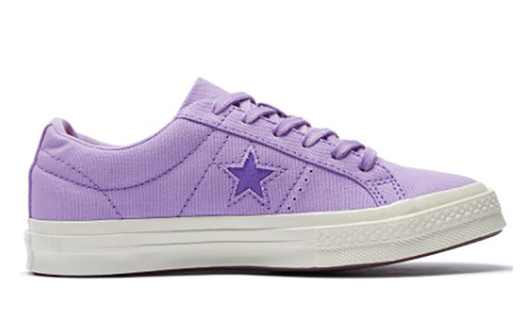 Кеды Converse One Star Классические замшевые (фиолетовые) — фото 2