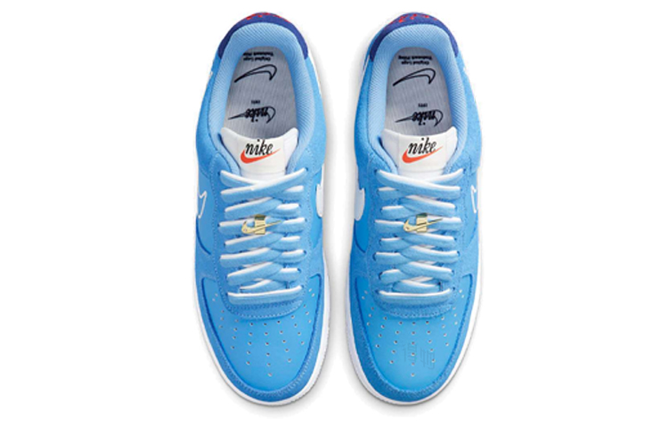 Мужские кроссовки Nike Air Force 1 07 LV8 "First Use" (голубые) — 天蓝色 — фото 4
