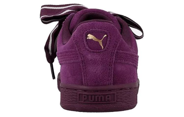 Женские кеды PUMA Suede Heart Satin II (фиолетовые) — фото 4