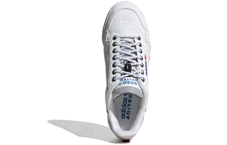 Мужские кеды adidas originals Continental 80 (бело-оранжевые) — фото 4