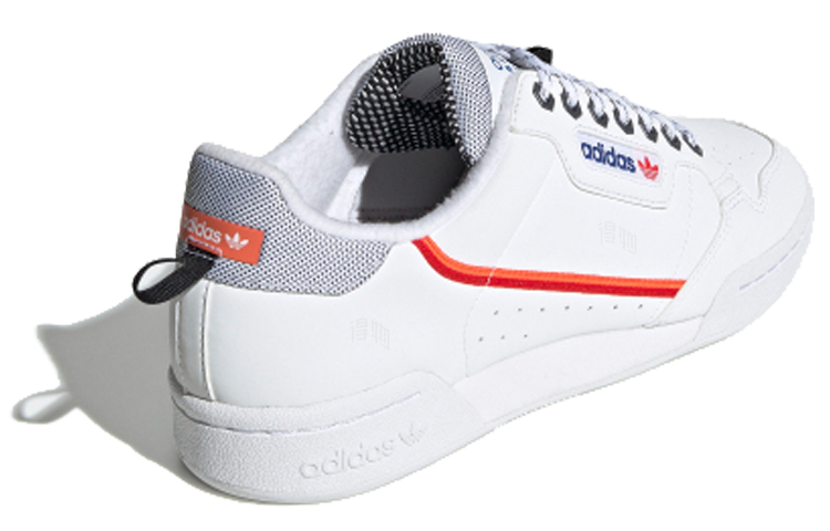 Мужские кеды adidas originals Continental 80 (бело-оранжевые) — фото 3