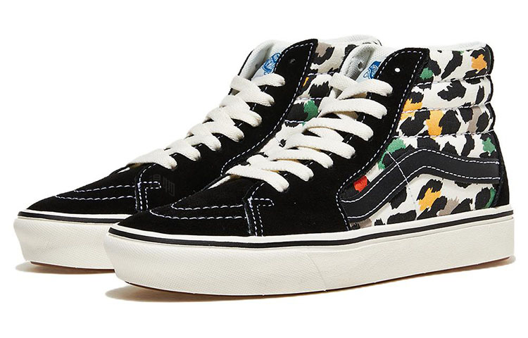 Кеды Vans Comfycush Sk8-Hi (черно-белые) — фото 3