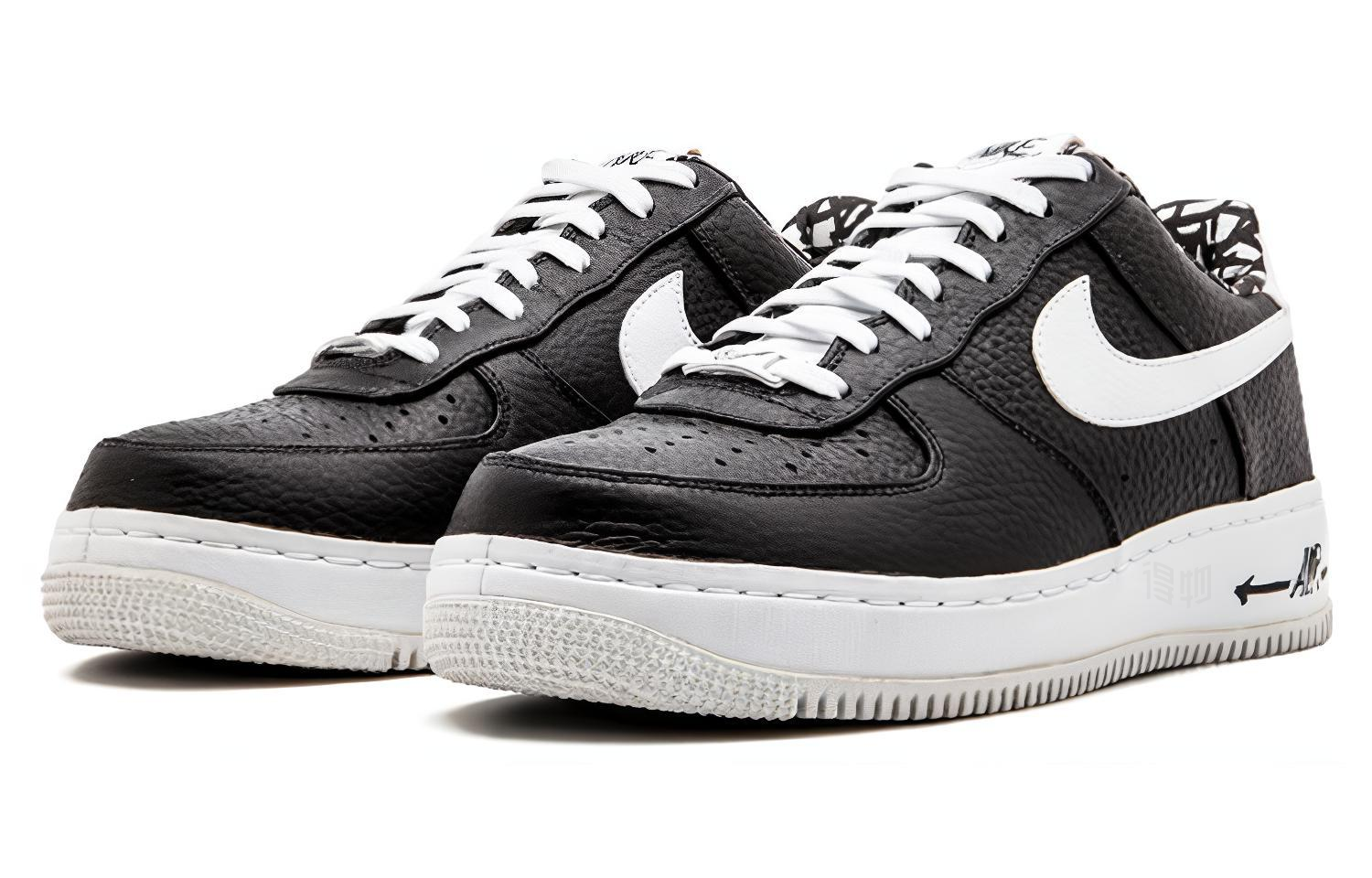 Мужские кеды Nike Air Force 1 Haze (черно-белые) — фото 2