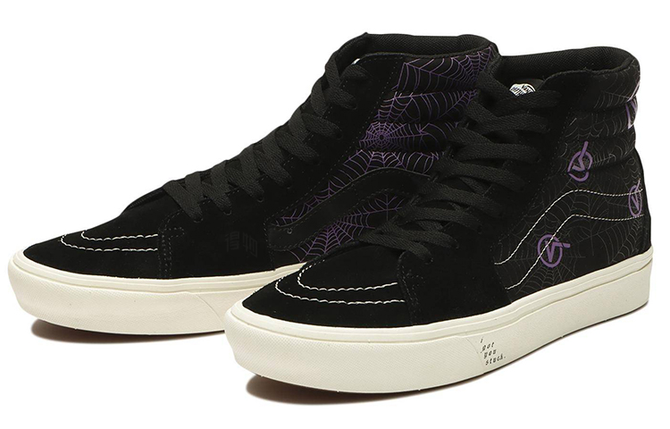Кеды Vans SK8 ComfyCush (черный / фиолетовый) — Чёрный / фиолетовый — фото 3