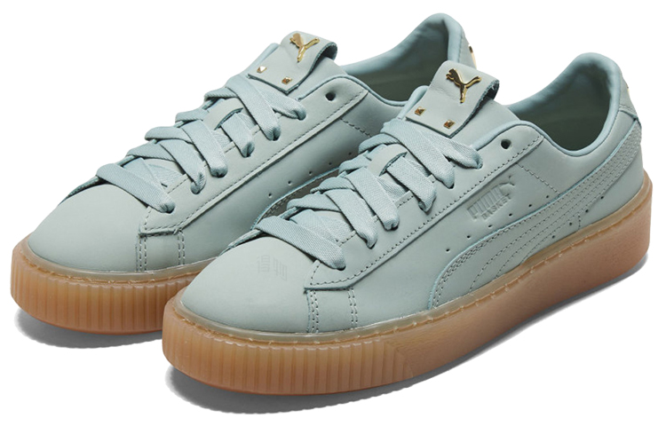 Женские кеды PUMA Platform (бирюзовые) — Бирюзовый — фото 3