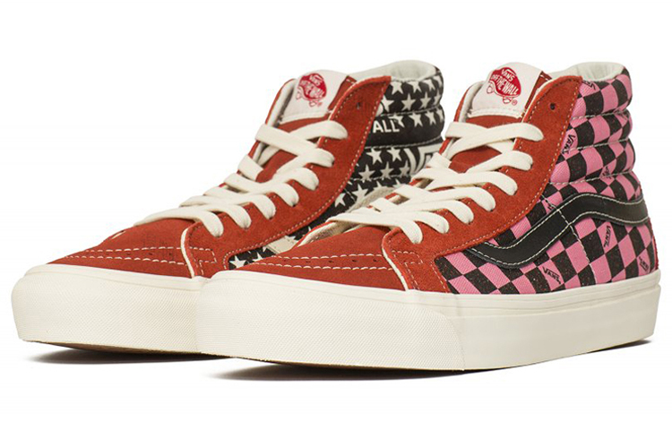 Кеды Vans SK8 LX (розово-черные) — Розовый / чёрный — фото 2