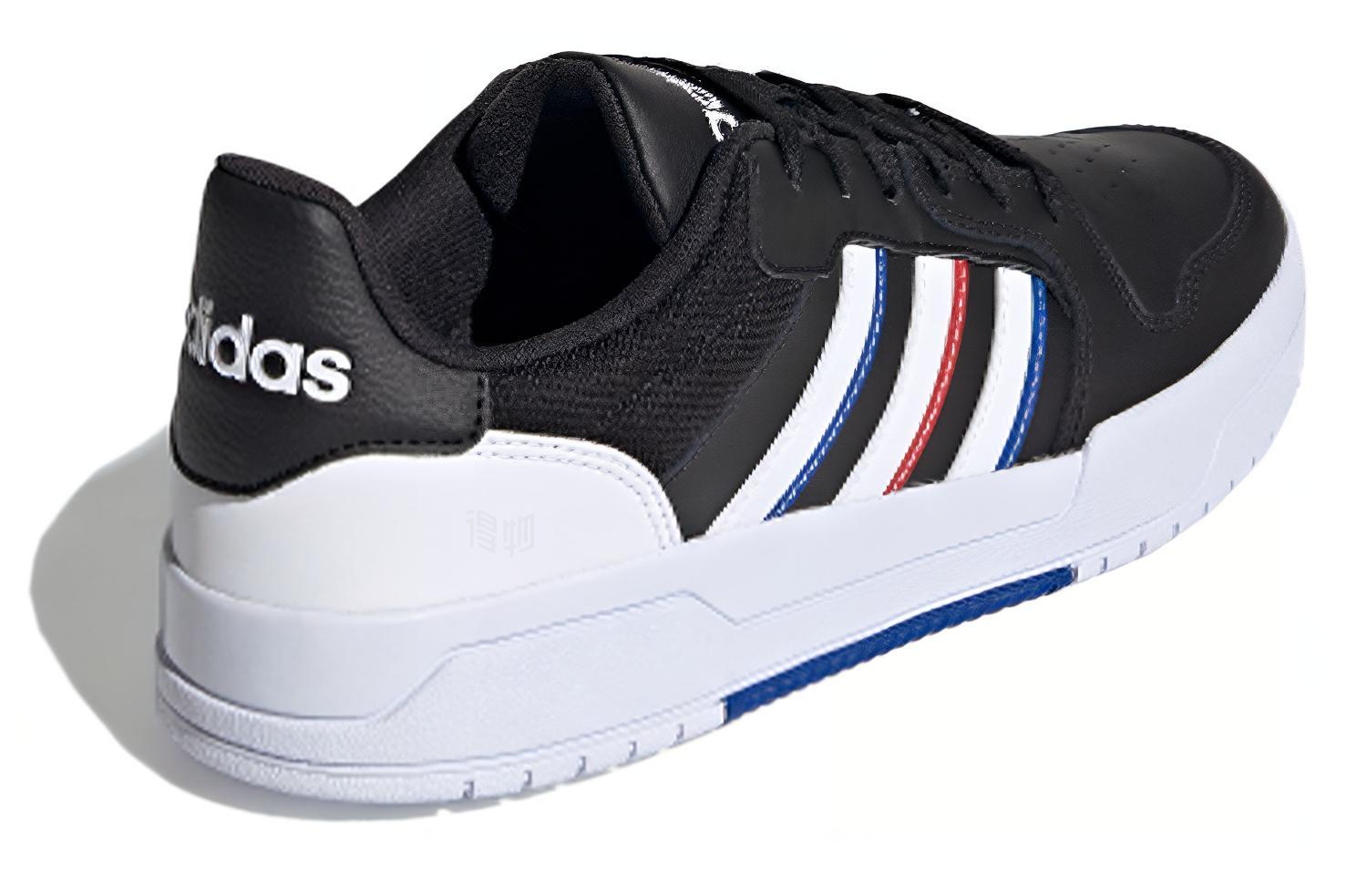 Мужские кеды adidas neo Entrap (черно-белые) — фото 4