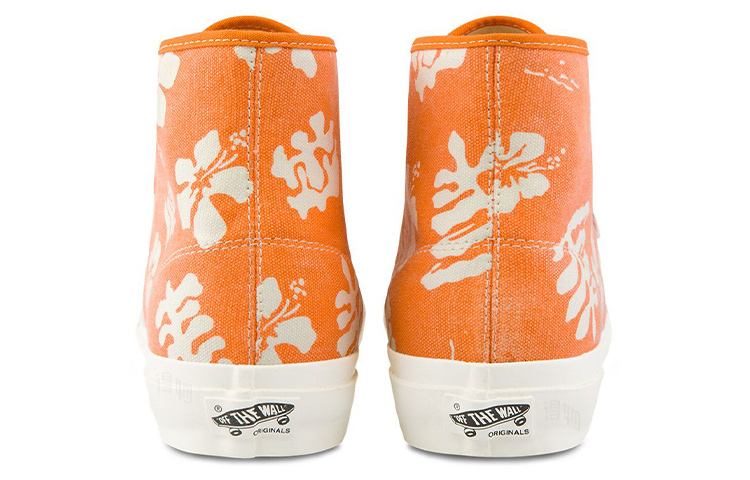 Кеды Vans Style 24 Vault (оранжевые с принтом) — 橙色印花 — фото 5