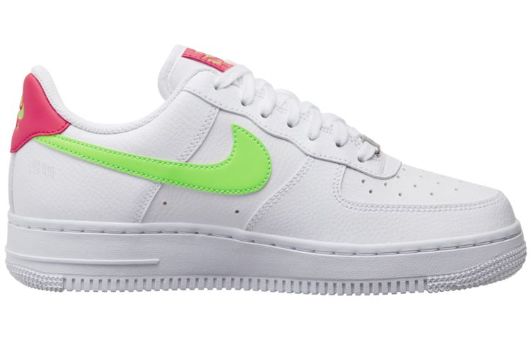 Женские кеды Nike Air Force 1 EVA (бело-розово-зеленые) — фото 2