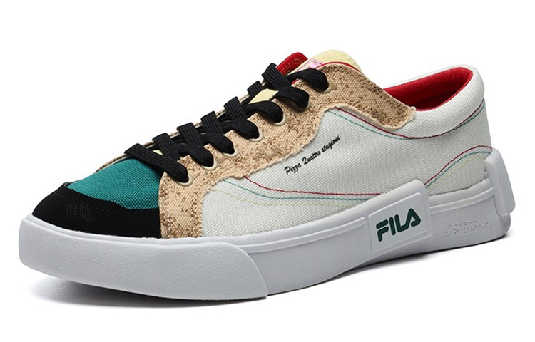 Женские кеды Fila FUSION (бело-желтые) — фото 2